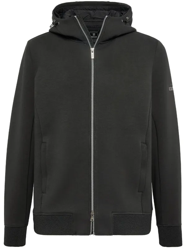 Boggi Milano Layered Hoodie Black FARFETCH