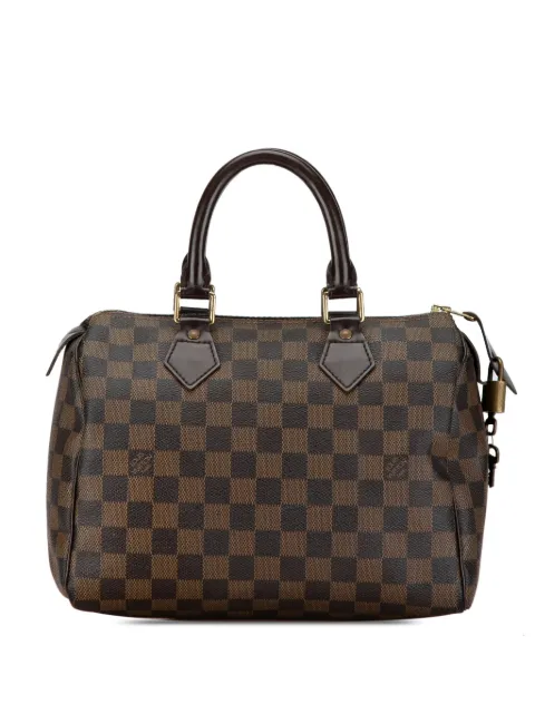 Louis Vuitton Pre-Owned 2008 Damier Ebene Speedy 25 boston bag WOMEN