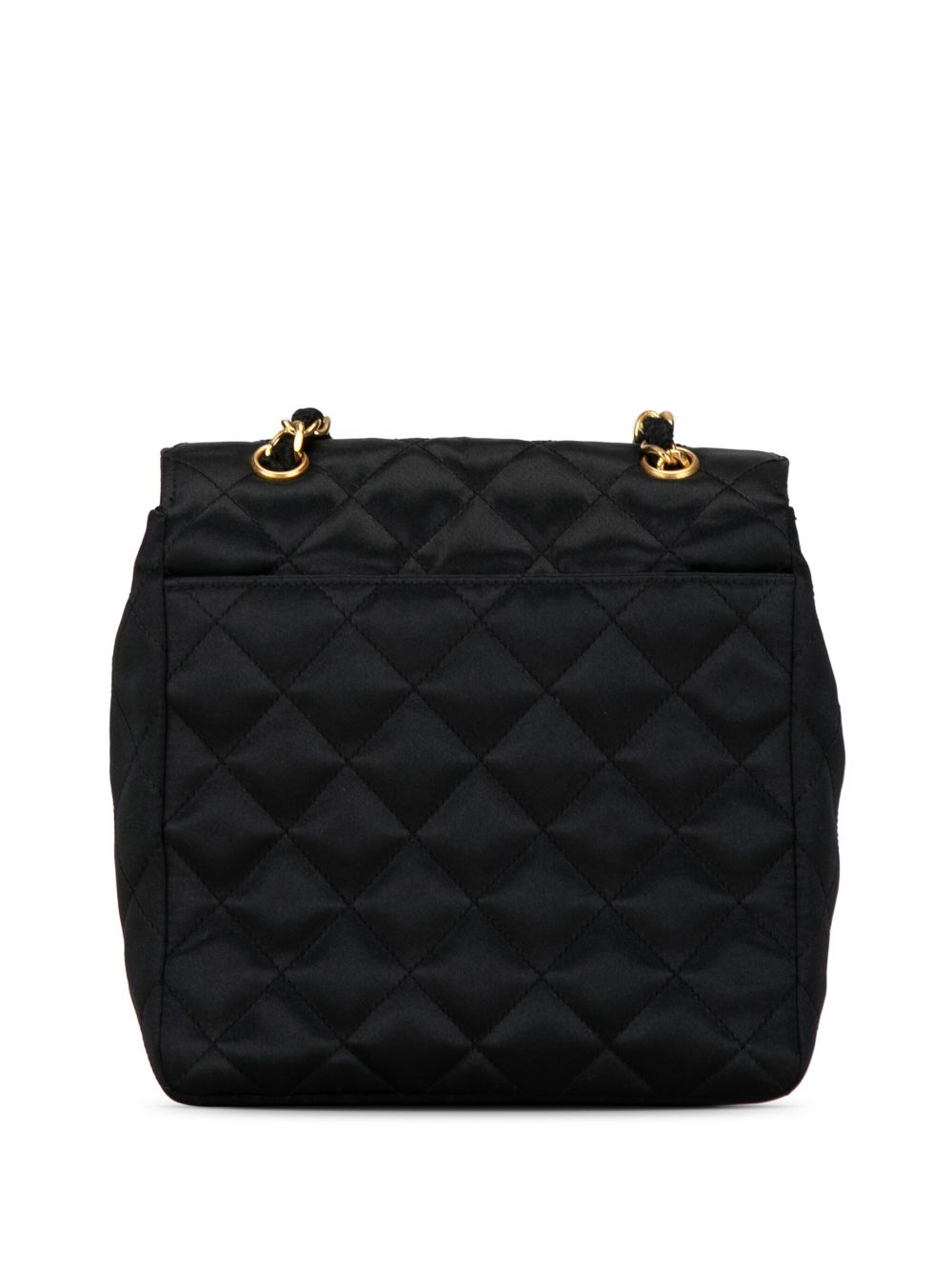 CHANEL 1986-1988 CC Quilted Satin crossbody bag Women