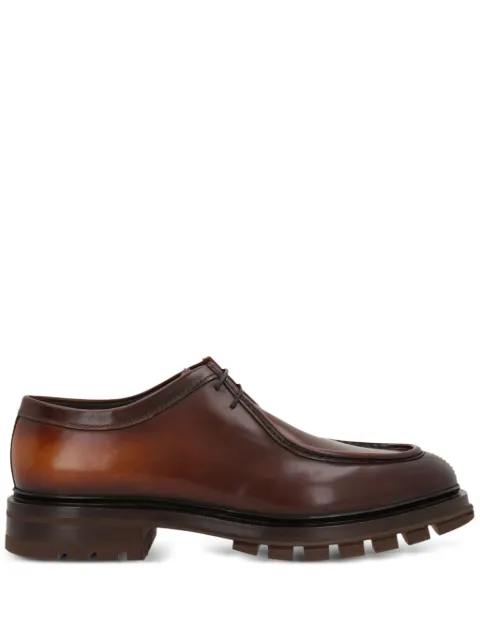 Santoni leather Derby shoes