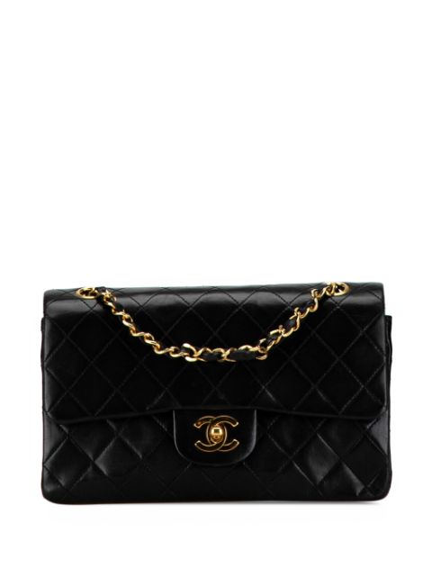 HOT SALE CHANEL 1986-1988 Small Classic Lambskin Double Flap shoulder bag Women