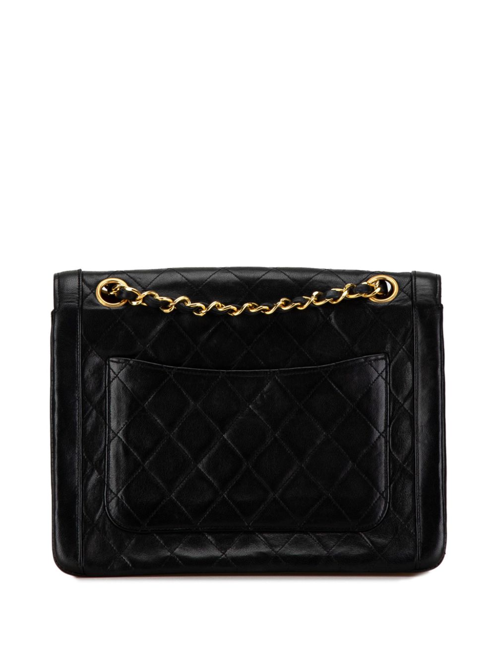 Cheap HOT SALE CHANEL 1989-1991 CC Quilted Lambskin Single Flap shoulder bag Women