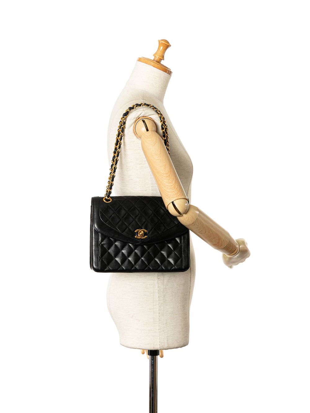 CHANEL 1989-1991 CC Quilted Lambskin Single Flap shoulder bag Women