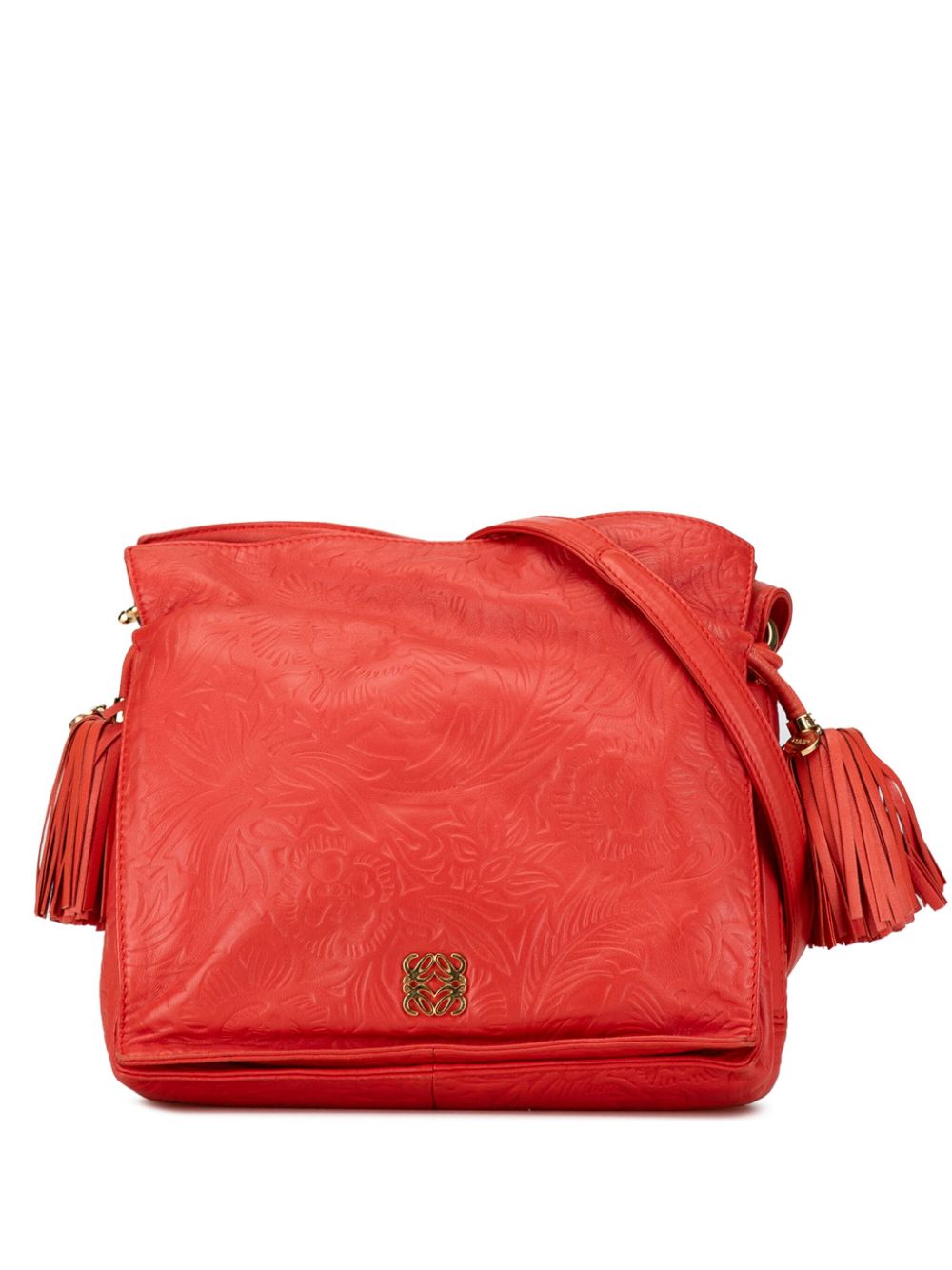 2010-2023 Embossed Flamenco Tassel crossbody bag