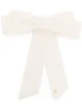 Parlor bow-detail hair clip - White
