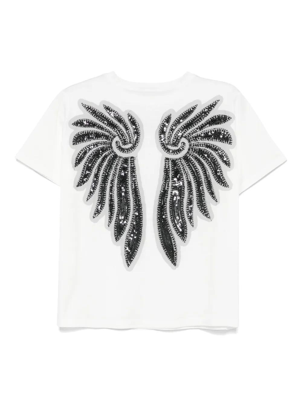 Parlor bead-embellished T-shirt - Wit
