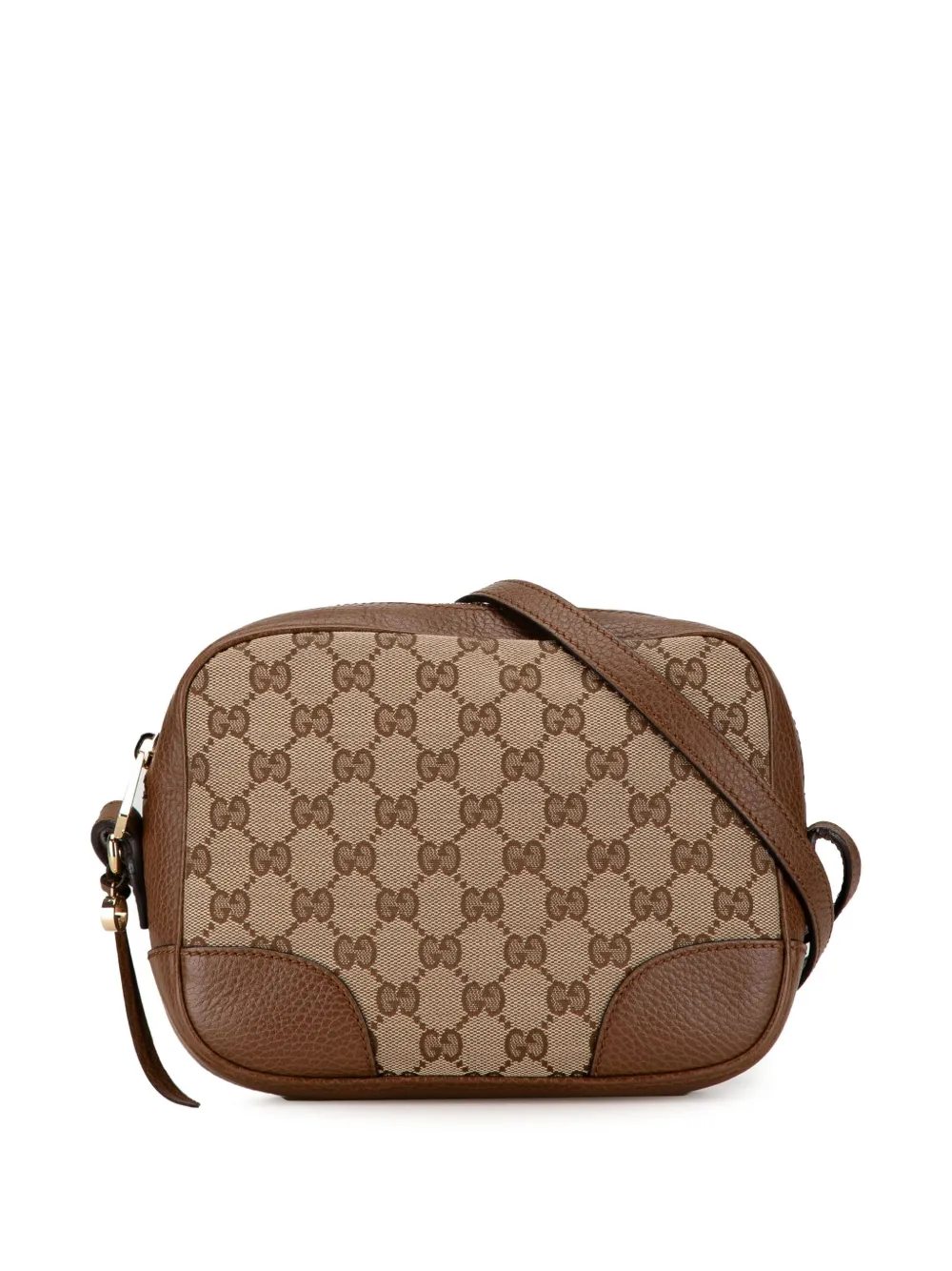 Gucci Pre Owned 2000 2015 GG Canvas Bree Crossbody Bag Brown FARFETCH UK