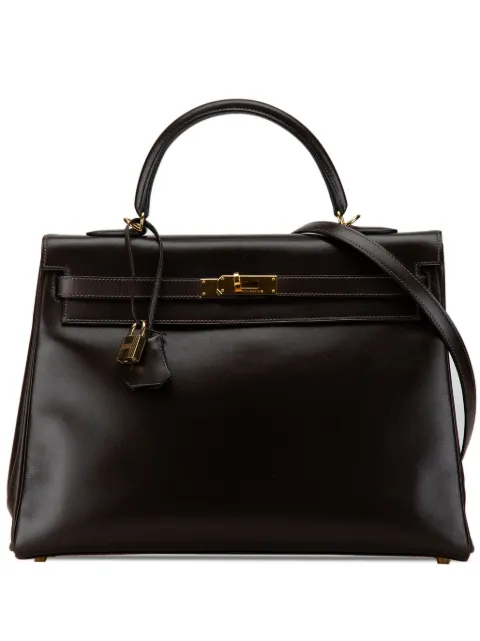 Hermès Pre-Owned 2002 Box Calf Kelly II Retourne 32 satchel