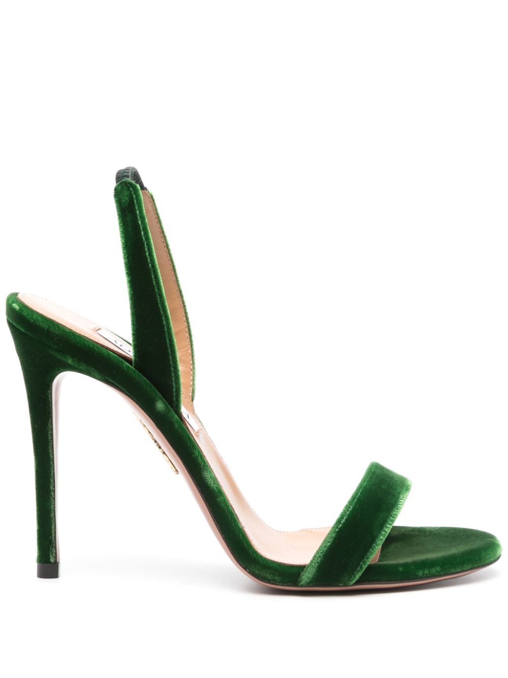 Aquazzura 115mm So Nude slingback sandals Green