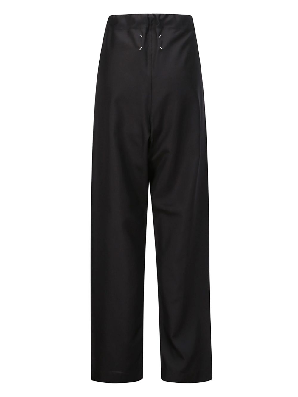 Maison Margiela silk poplin trousers - Zwart