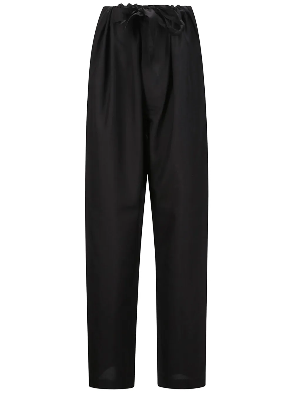Maison Margiela Zijden popeline broek Zwart