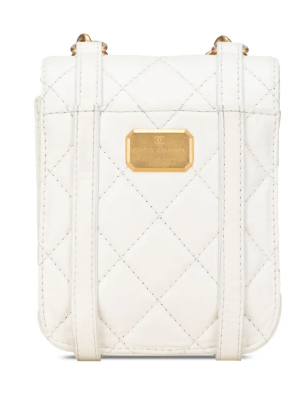 CHANEL ホワイト ミニバッグ Chanel Mini Flap Bag with Chain