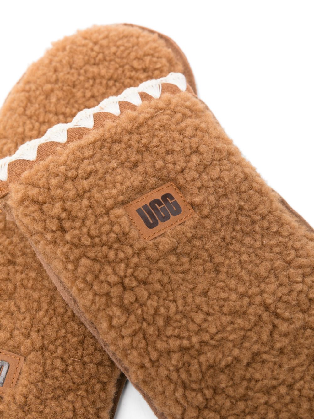 UGG UGGfluff Scalloped mittens - Brown