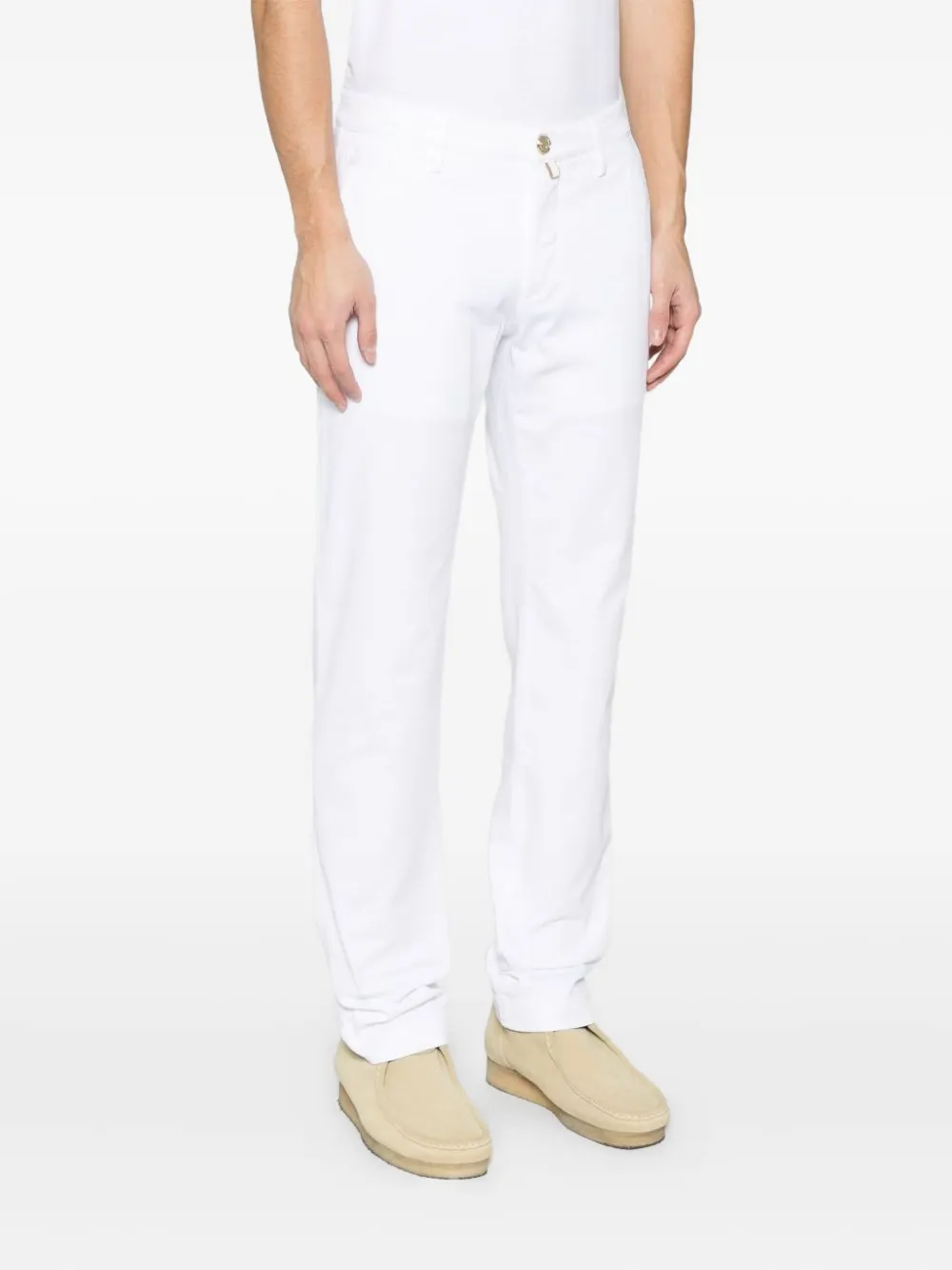 Jacob Cohën Bobby broek met wassing Wit