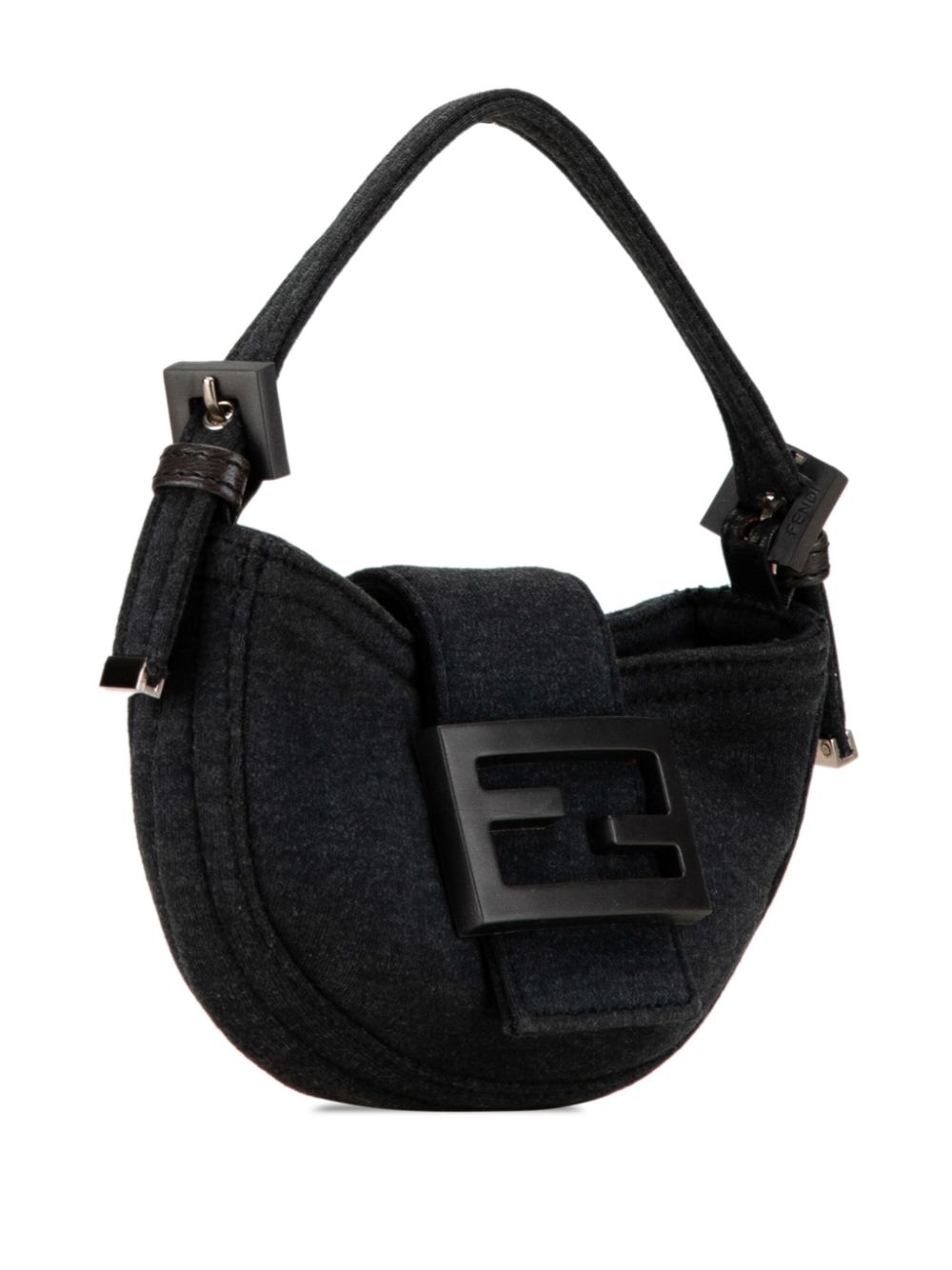 Fendi Pre-Owned 2000-2010 Mini Wool Croissant handbag - Grijs