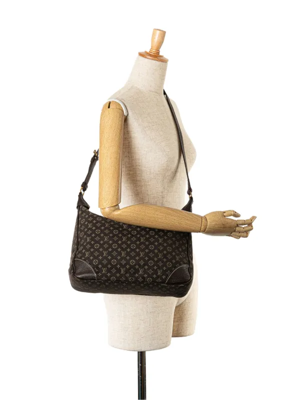 Louis Vuitton Pre Owned 2000 2024 Monogram Mini Lin Boulogne Shoulder Bag Black FARFETCH UK