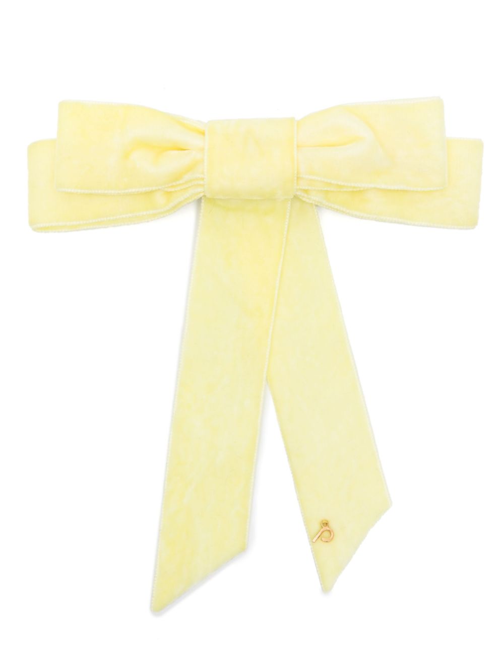 Parlor velvet hair claip - Yellow