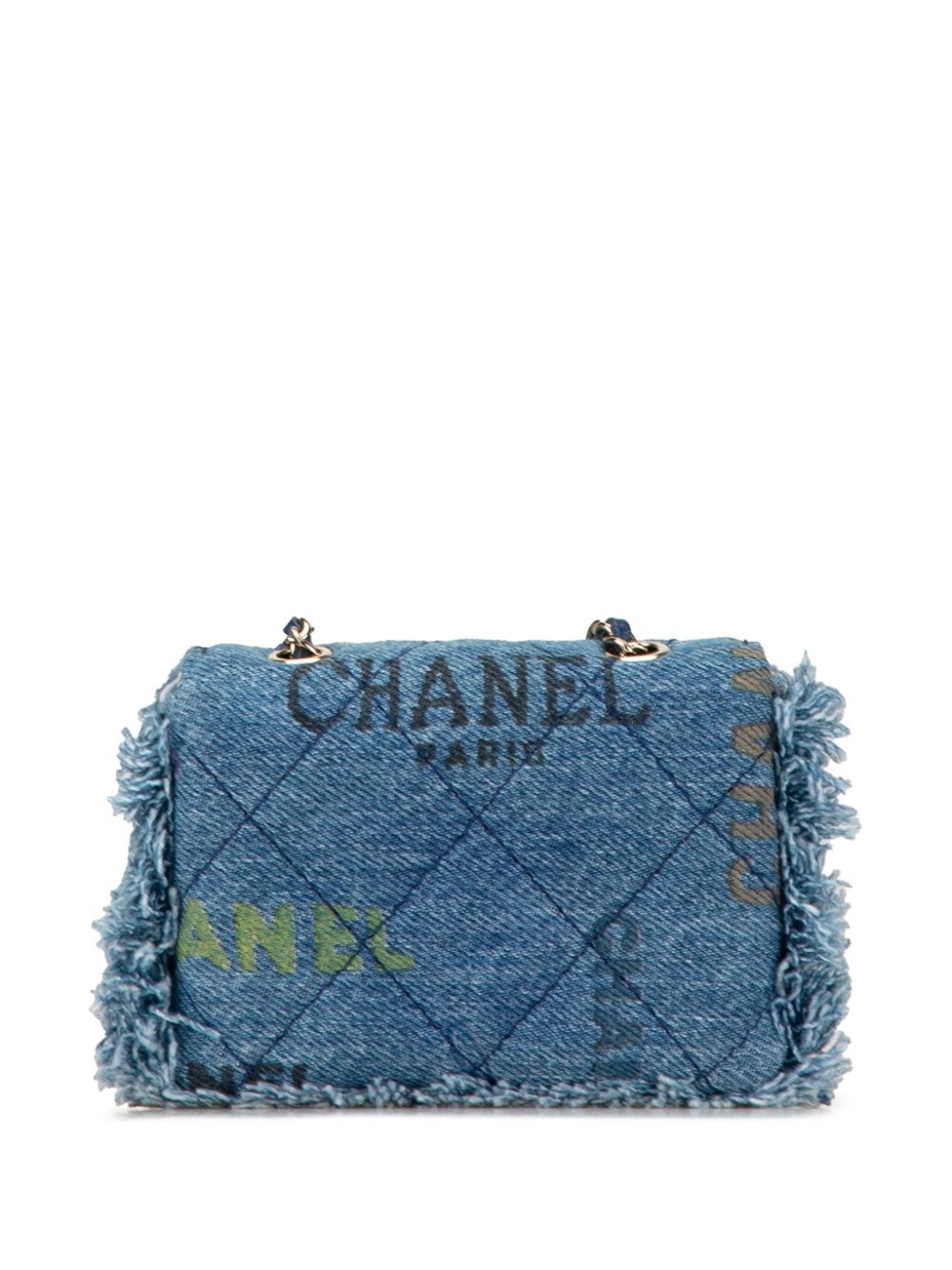 Cheap HOT SALE CHANEL 2021 Mini Denim Mood Clutch with Chain crossbody bag Women