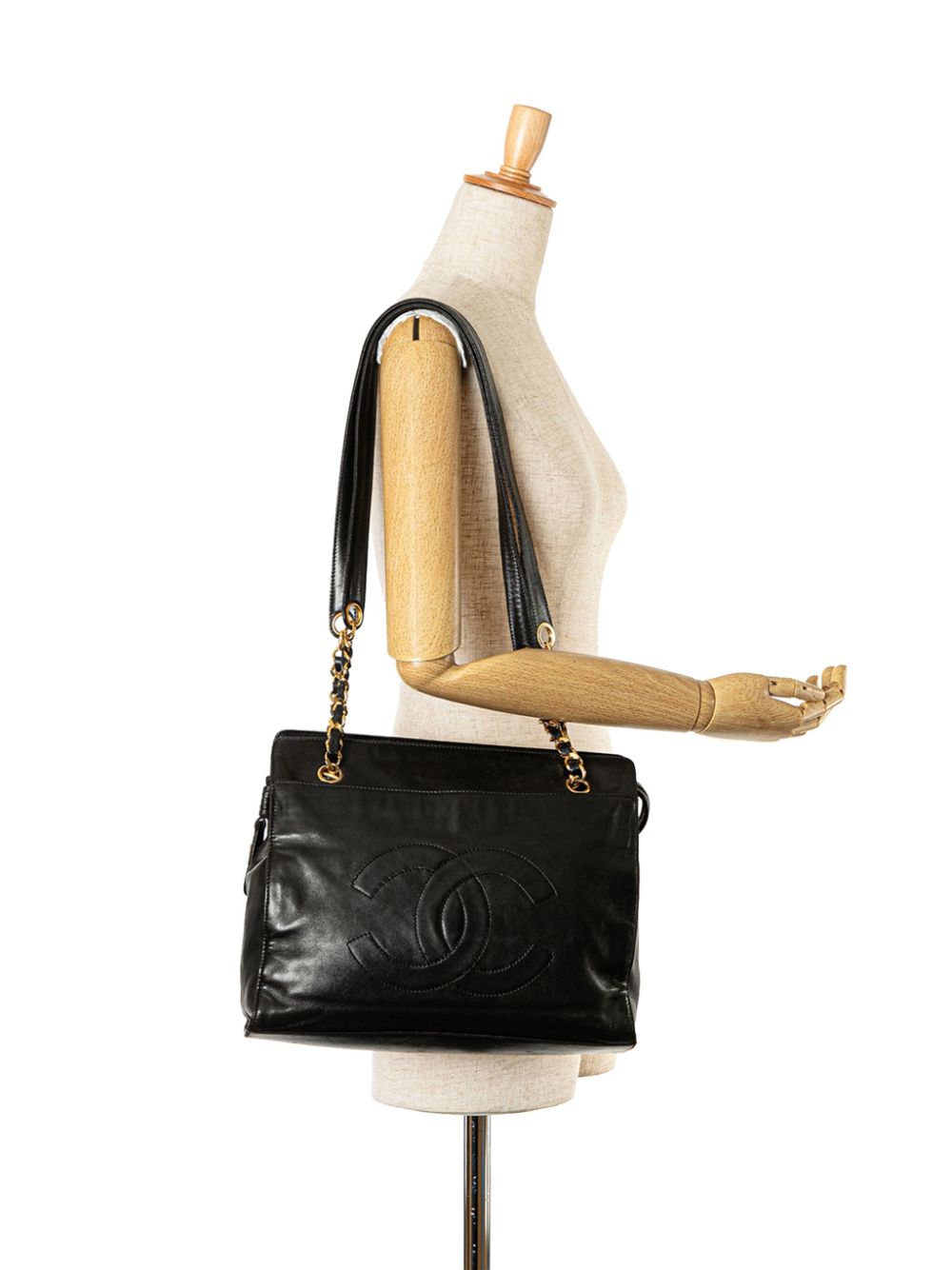 Affordable HOT SALE CHANEL 1994-1996 CC Lambskin Chain tote bag Women