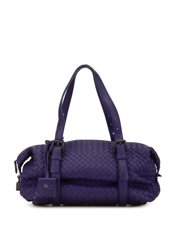 Bottega Veneta Pre Owned 2012 2023 Intrecciato Montaigne Shoulder Bag Purple FARFETCH IE