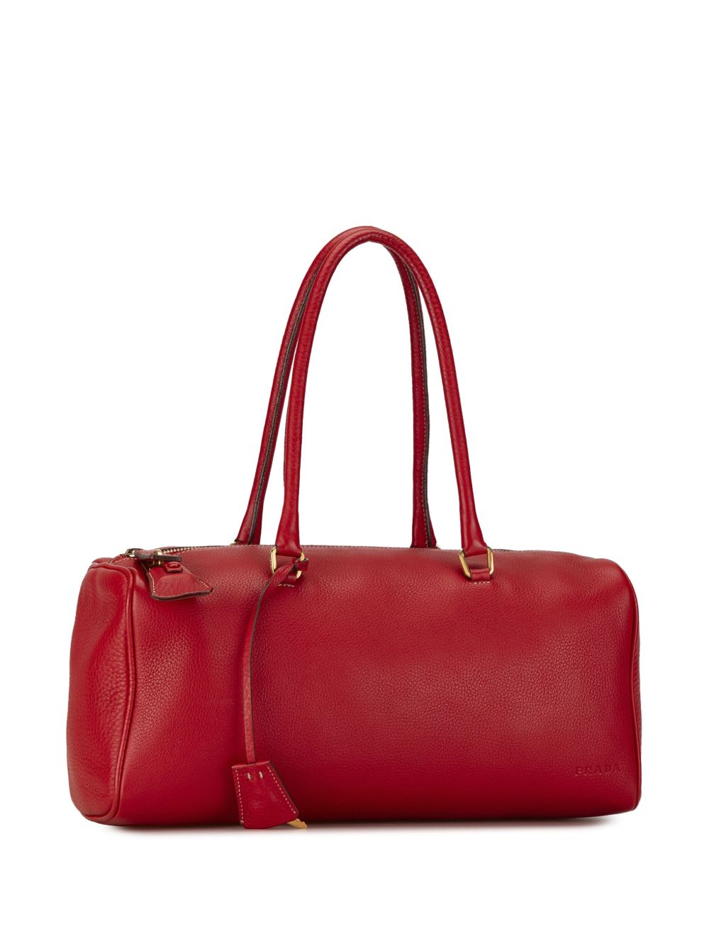 Prada Pre-Owned 2000-2023 Vitello Daino boston bag - Rood