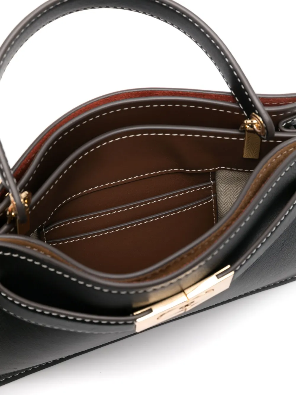Tory Burch Lee Radziwill kleine shopper Zwart
