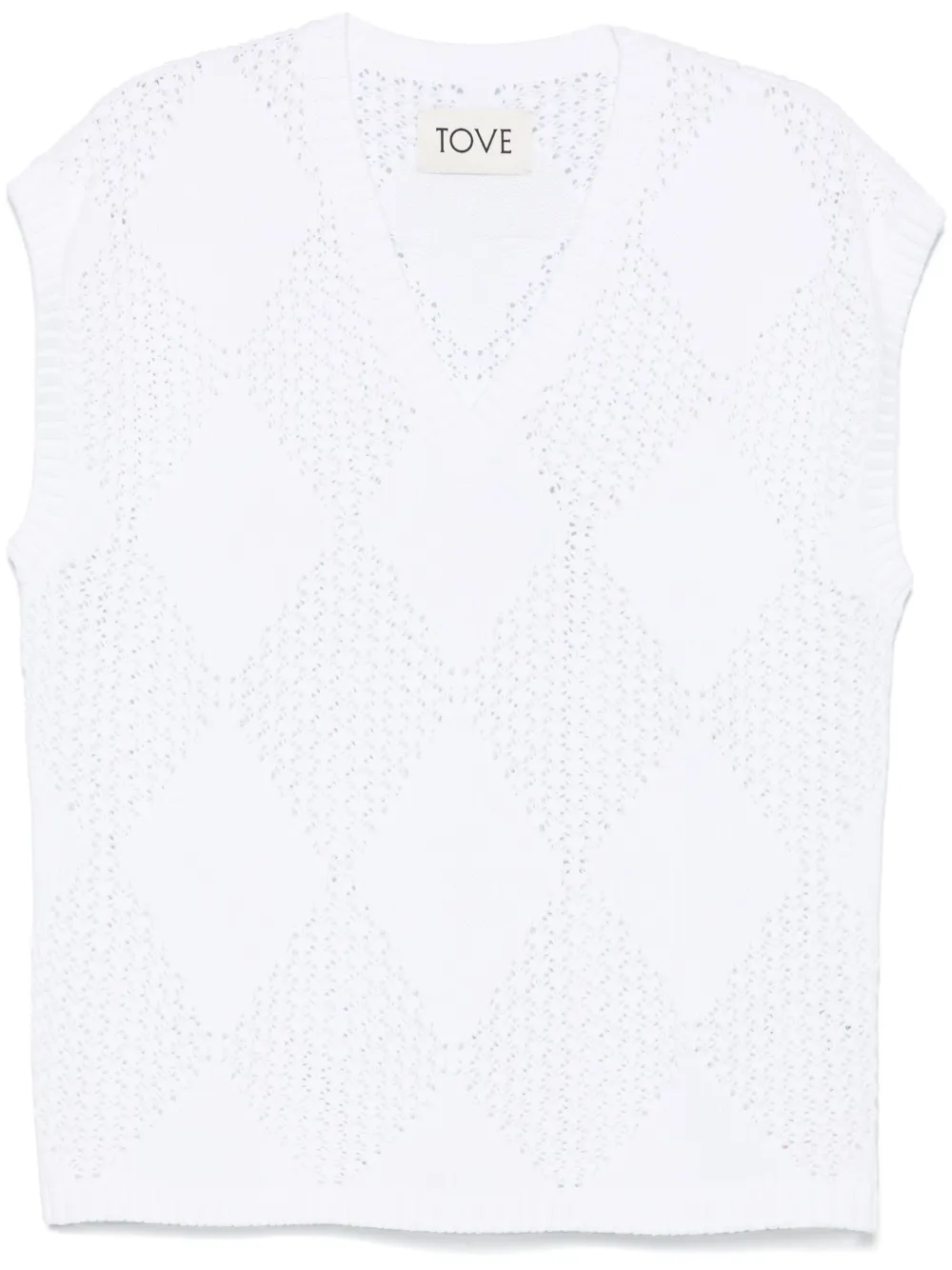 open-knit vest