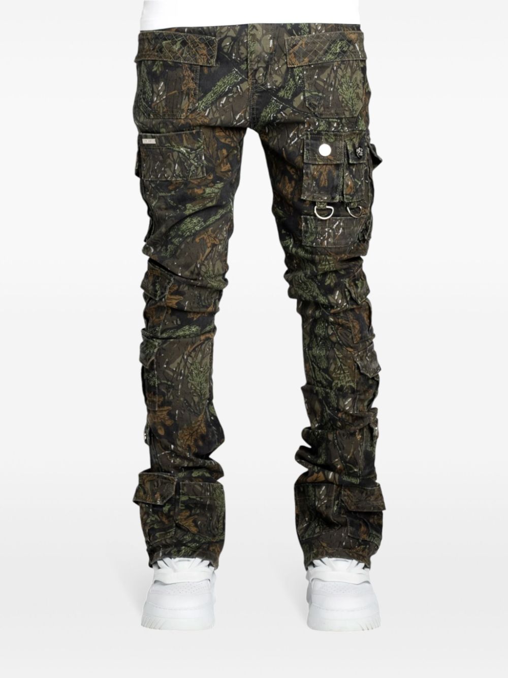 GUAPI camouflage-print jeans - Groen