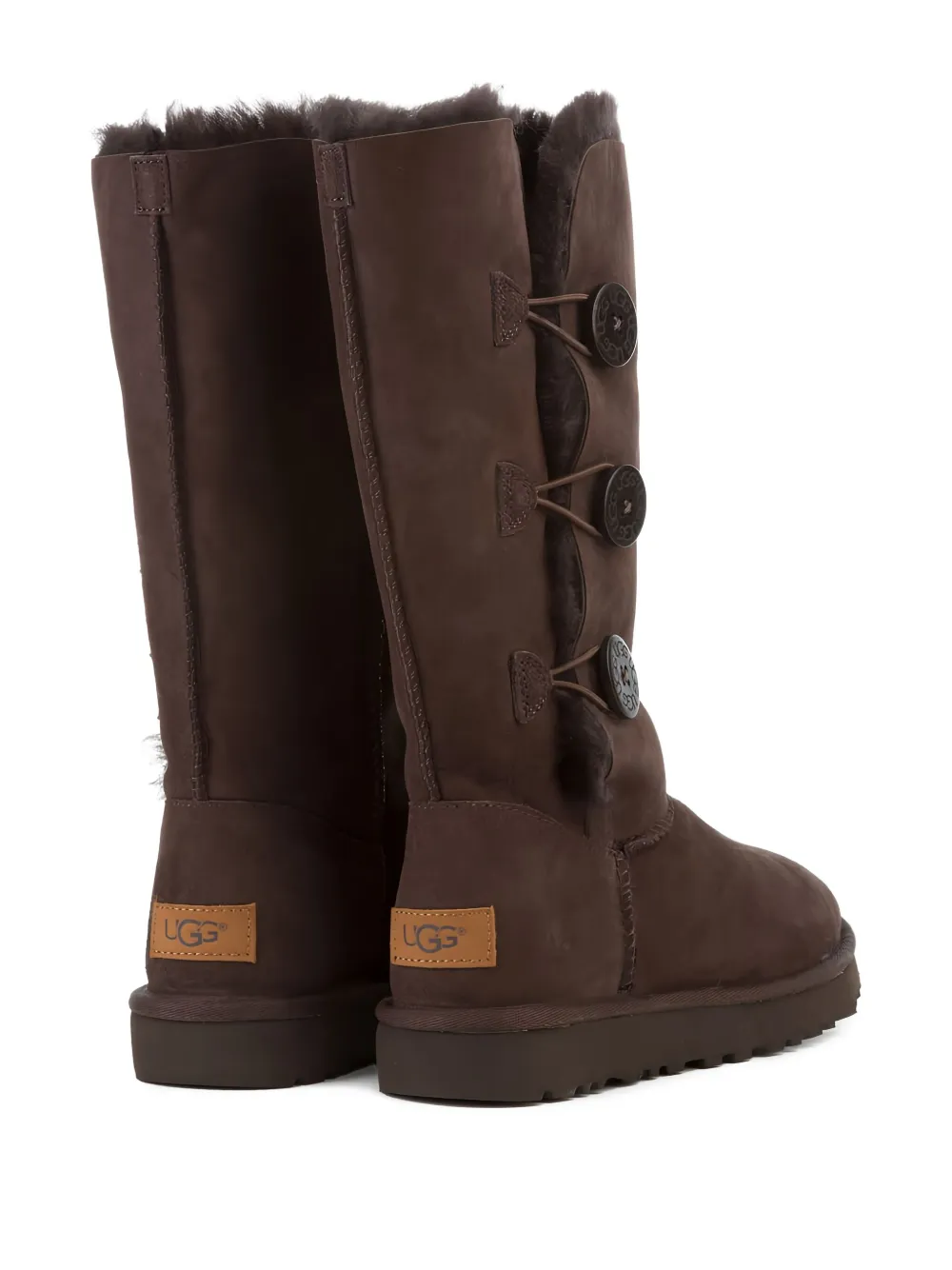 UGG Bailey Button Triplet II "Chocolate" boots Brown