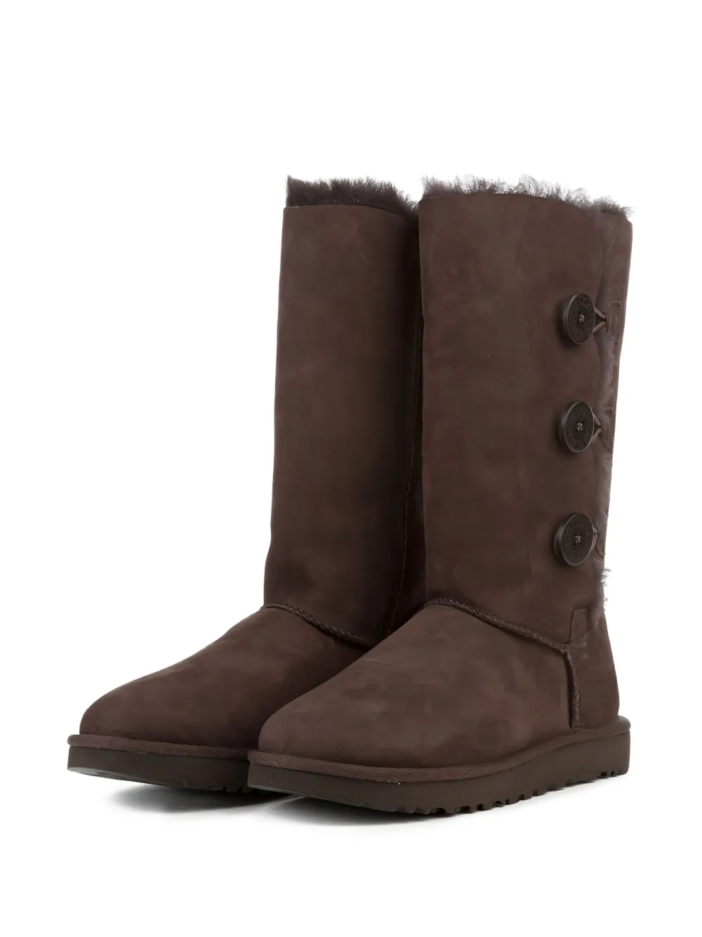 UGG Bailey Button Triplet II "Chocolate" boots Brown