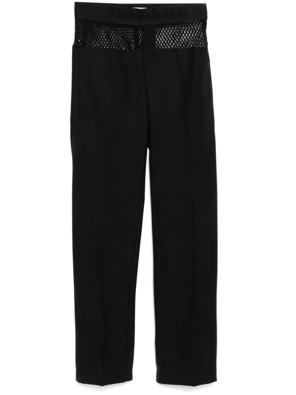 JORDANLUCA mesh tailored trousers – Black