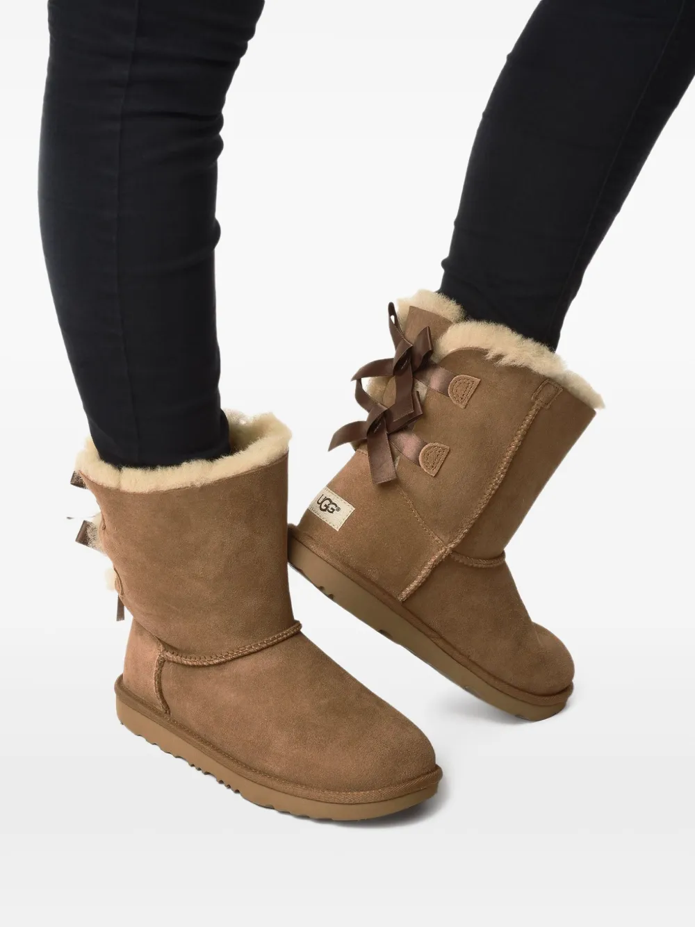 UGG Bailey Bow II "Chestnut" ankle boots Brown