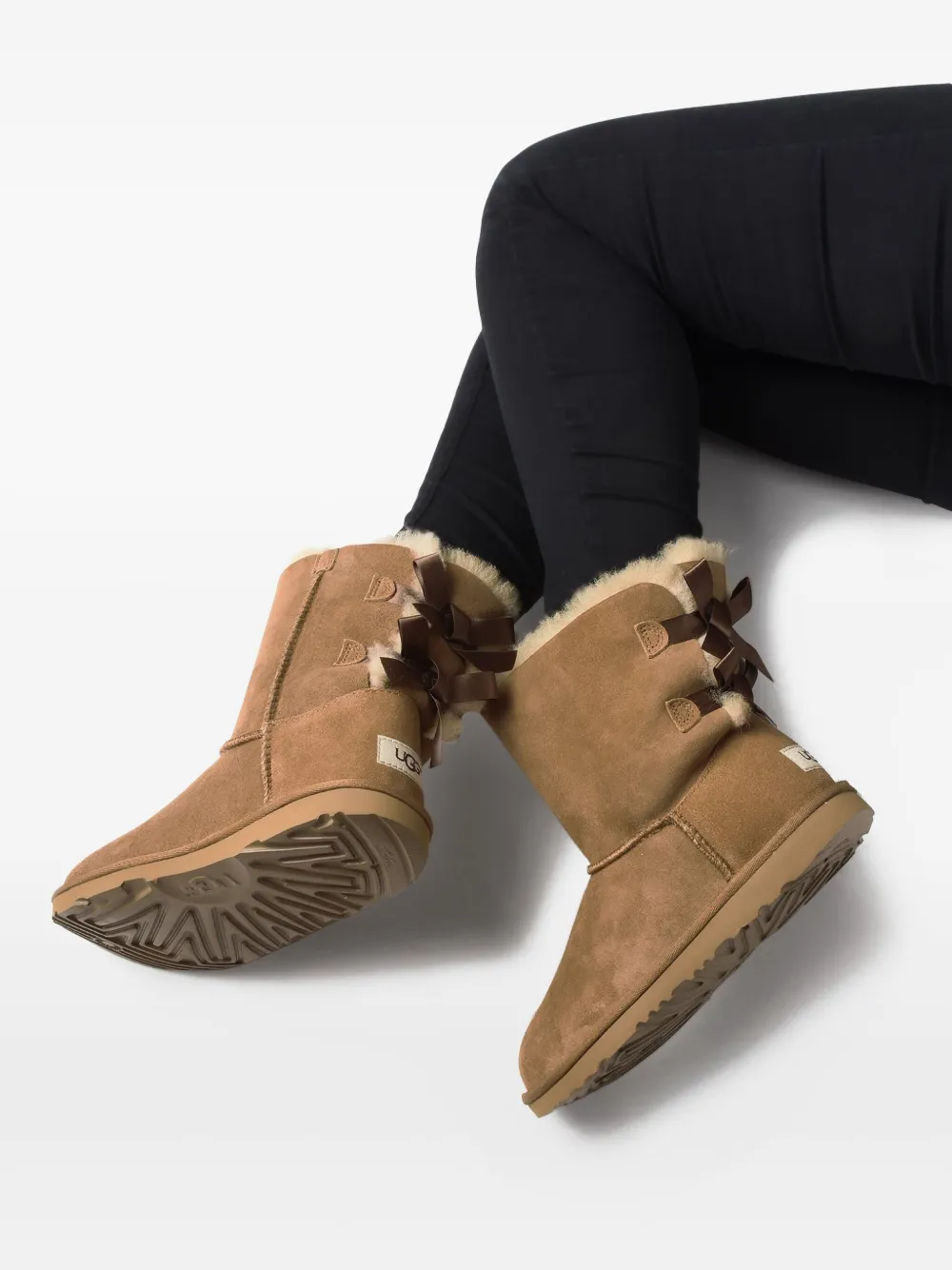 UGG Bailey Bow II "Chestnut" ankle boots Brown