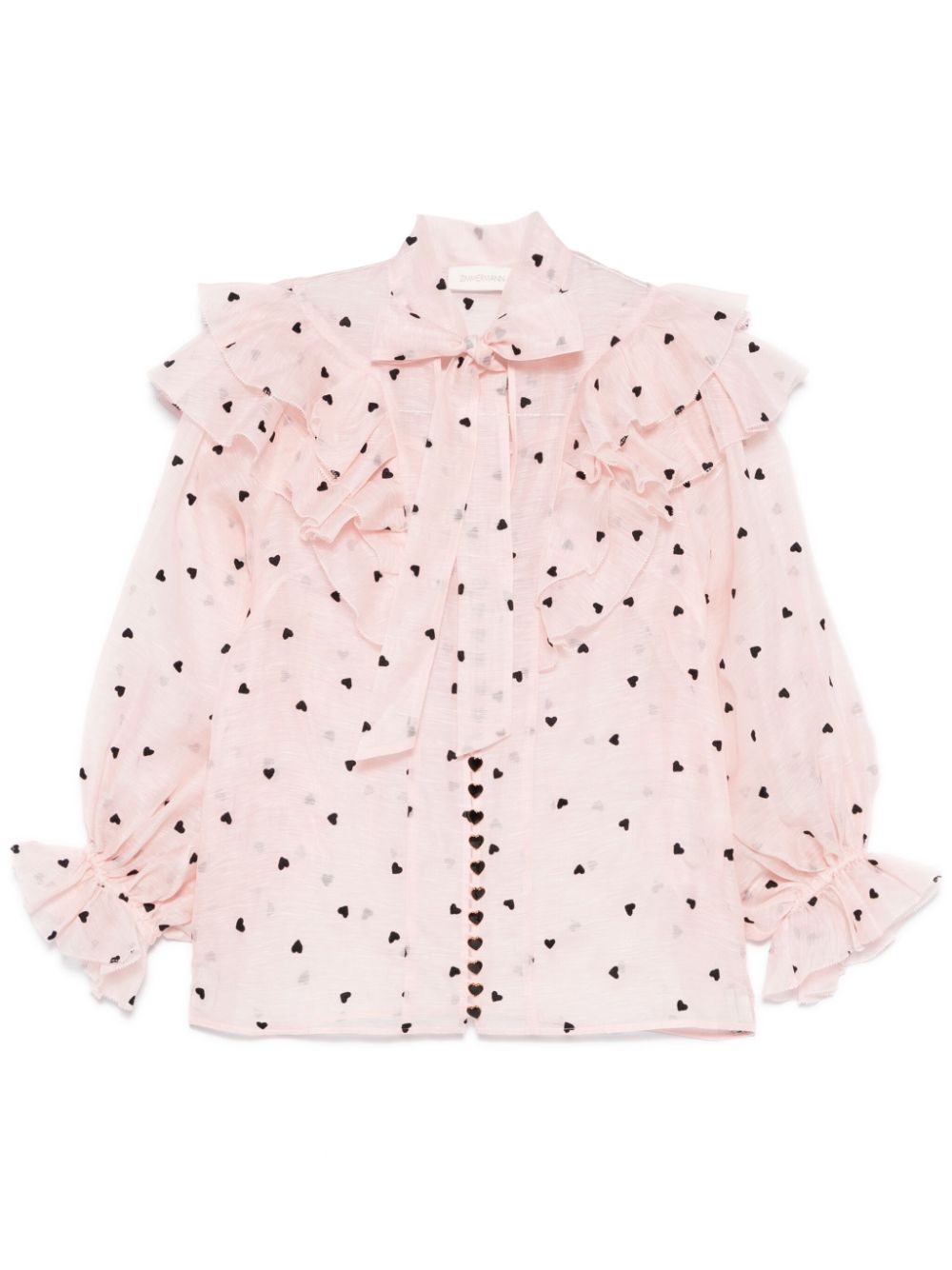 ZIMMERMANN Crush blouse Roze