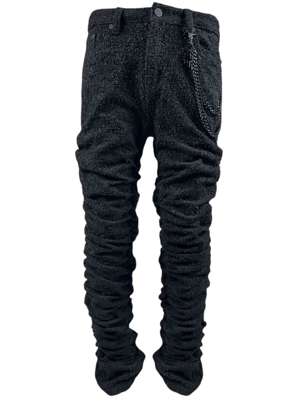 GUAPI ruched jeans - Black