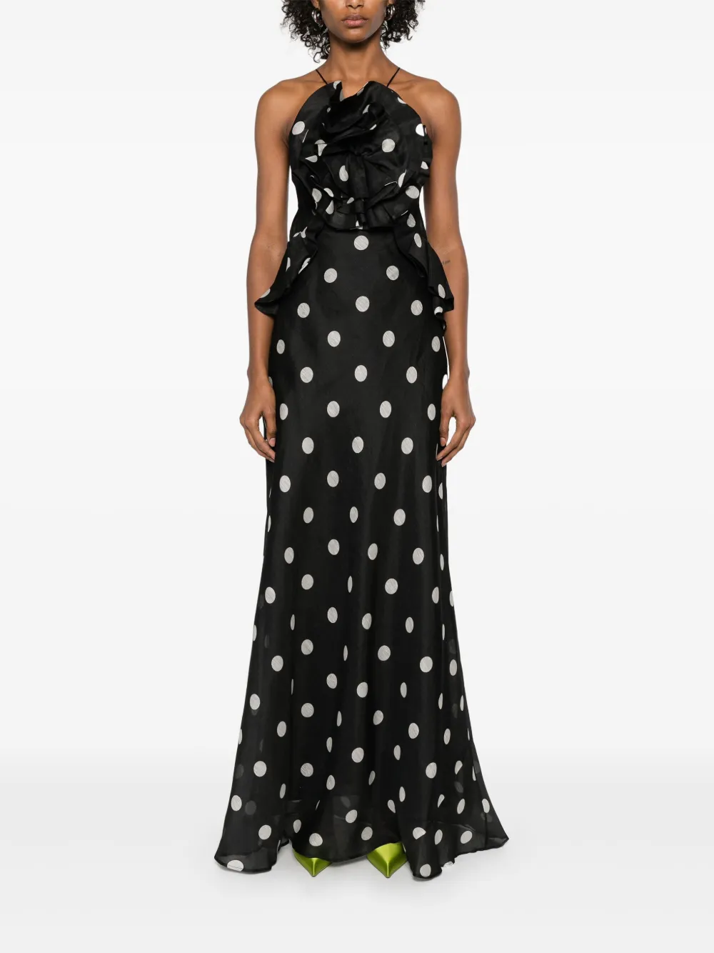 ZIMMERMANN Crush maxi-jurk - Zwart