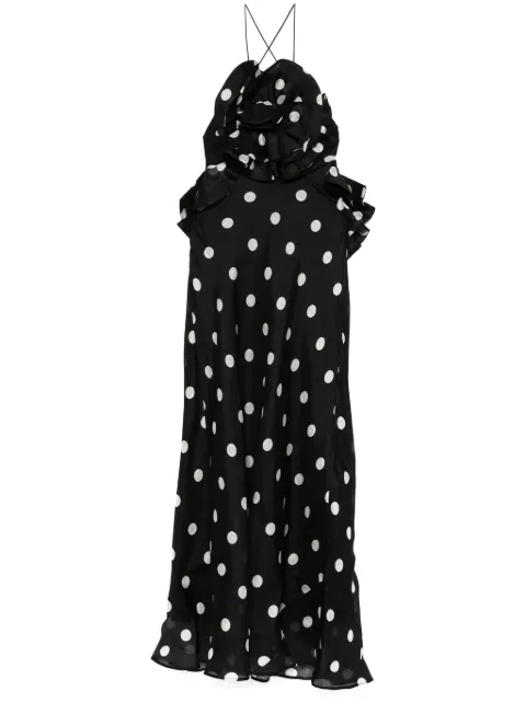 ZIMMERMANN 'Crush Ruffle Halter Maxi Dress' dress