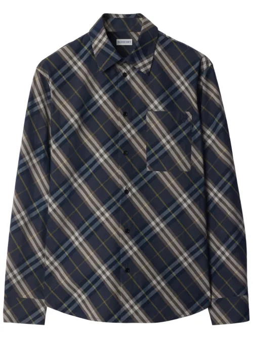 Burberry chemise à carreaux - Gris - Burberry - Modalova