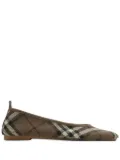 Burberry Check Knit Baby ballet flats - Brown