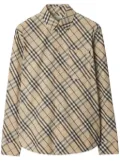 Burberry checked shirt - Neutrals