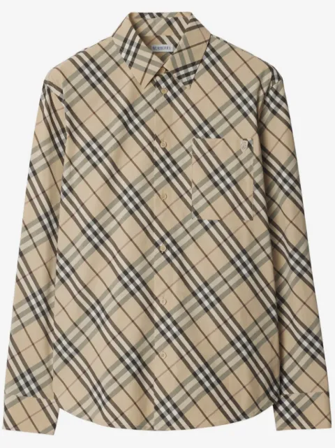 Burberry checked shirt