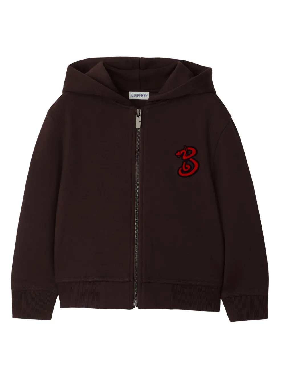 Burberry Kids Hoodie met logopatch Bruin