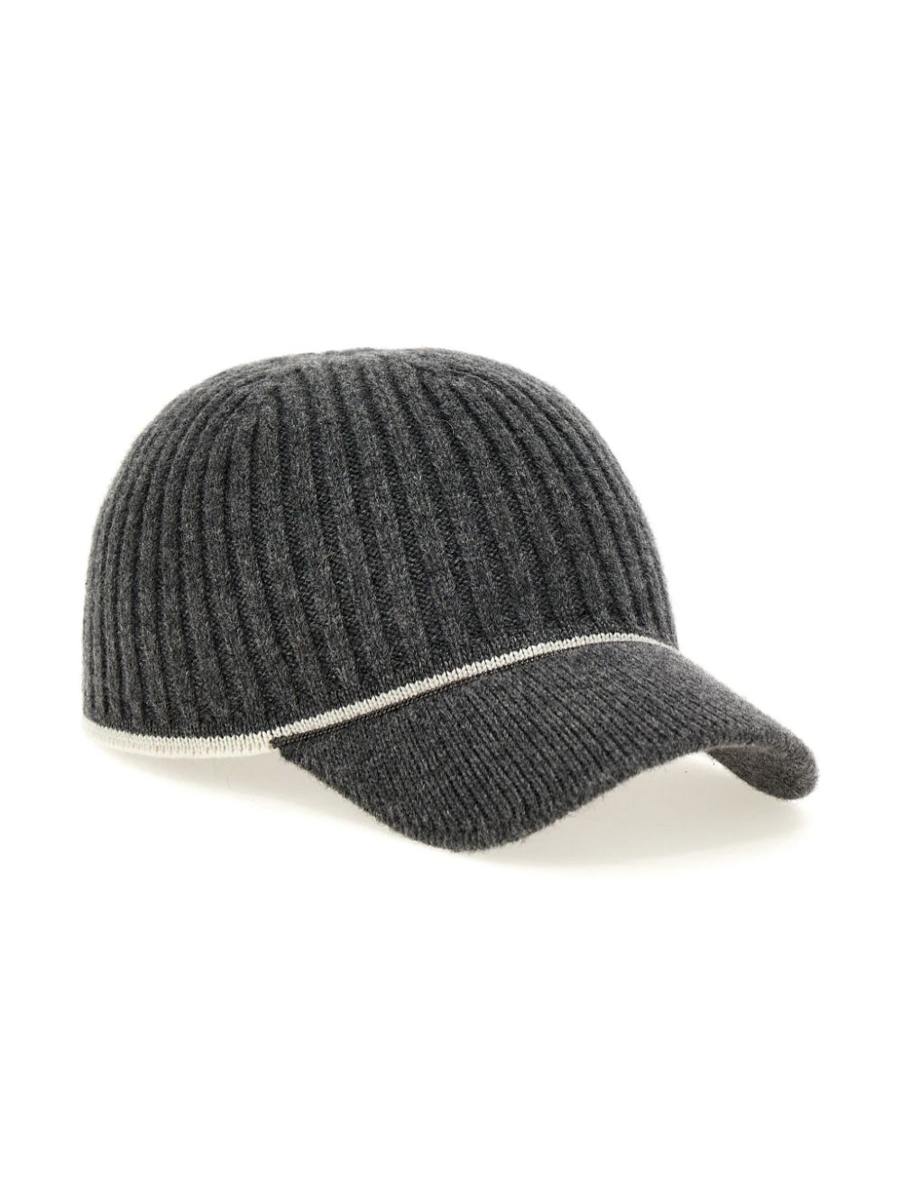 Brunello Cucinelli ribbed-knit cap - Grijs