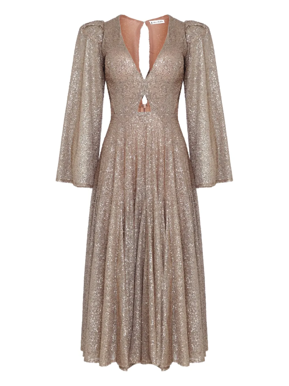 Lethicia Bronstein Carol Dieckmann グリッタードレス - ゴールドトーン Lethicia Bronstein Carol Dieckmann グリッタードレス - ゴールドトーン