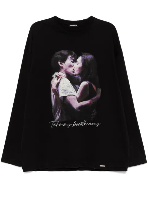 Ground Zero playera con estampado gráfico
