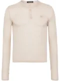 Ground Zero logo-embroidered T-shirt - Neutrals