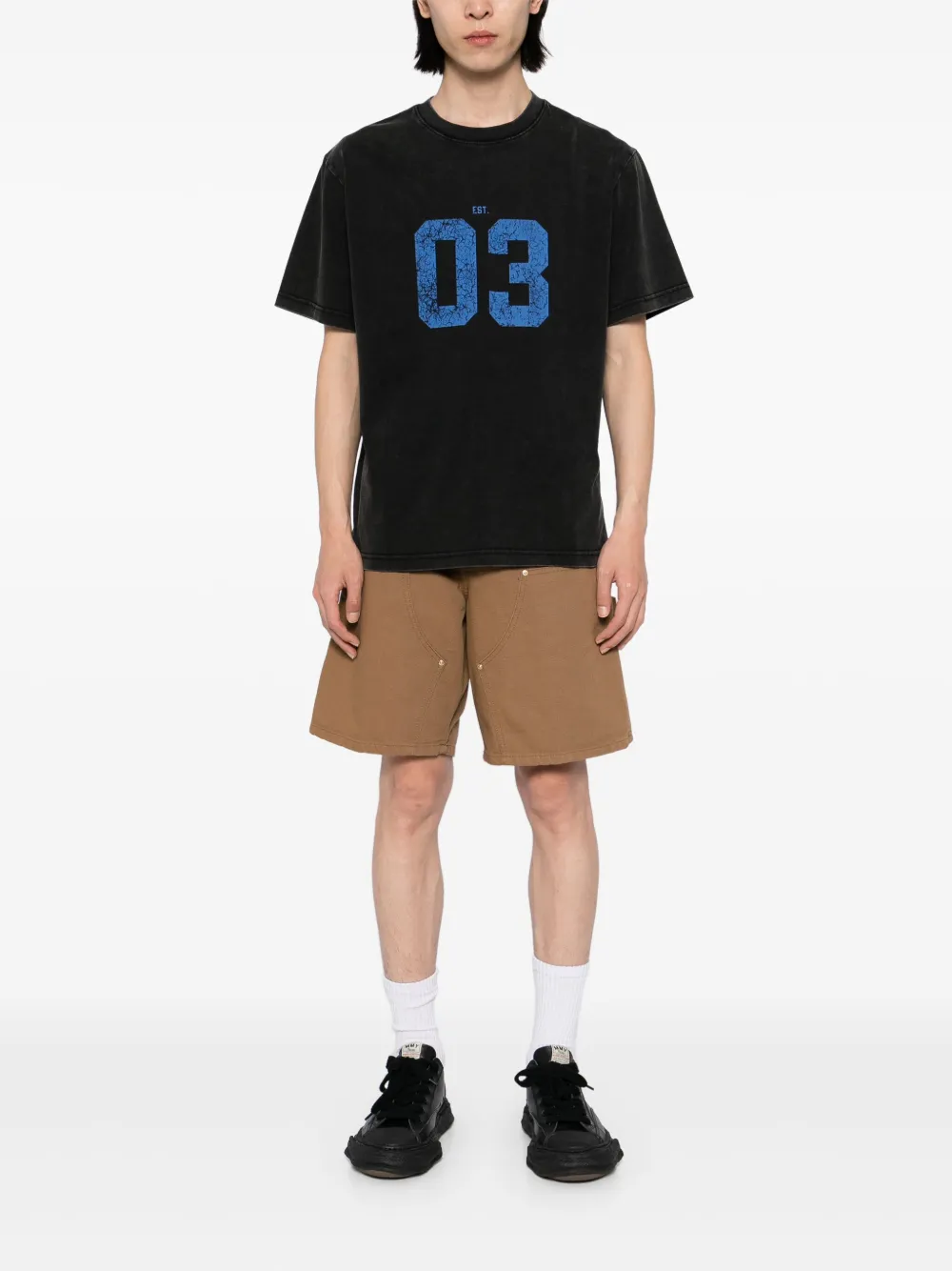 Ground Zero T-shirt met print - Zwart