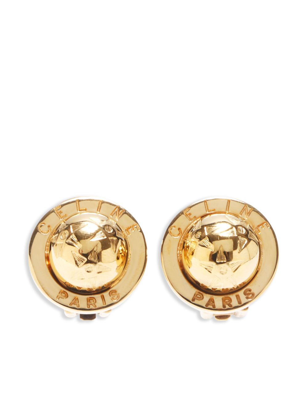 Céline Pre-Owned 1990 Star clip-on earrings - Oro