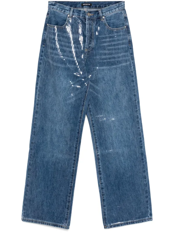 Ground Zero sequin-embellished Jeans | Blue | FARFETCH