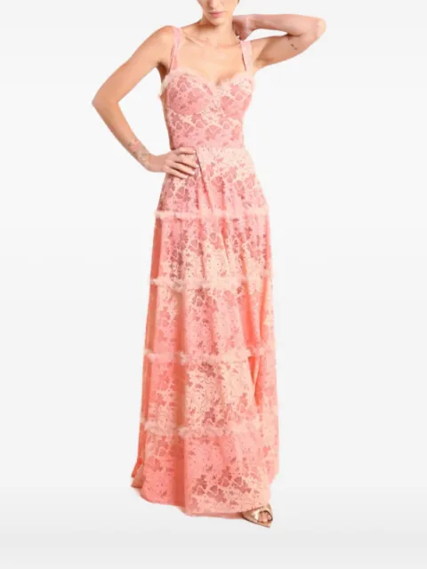 Lethicia Bronstein Sabrina lace tiered dress